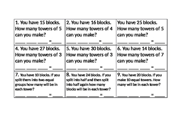 Division - Warm up activity by Ella K | Teachers Pay Teachers