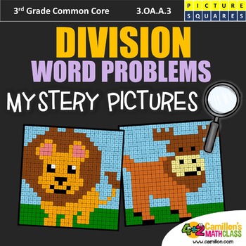 Preview of Simple Division Practice 3rd Grade Division Word Problems Math Homework Activity
