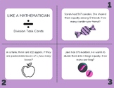 Division Word Problem Task Cards