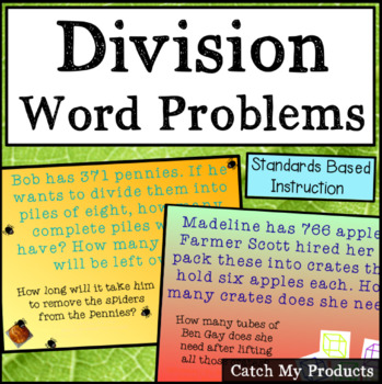 Preview of Division Word Problems for PROMETHEAN Board