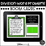 Division Word Problems Boom Cards™ - Digital Task Cards