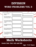 Division Word Problems Maths Worksheets Vol 3