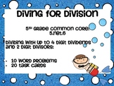 Division Word Problems & Task Cards: Diving for Division