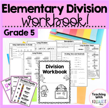 Preview of Division Workbook | 3 Digit by 1 Digit Division | Elementary Division