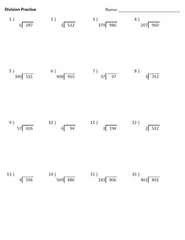 Long-Division Worksheet Generator: Instantly Create Long-Division Worksheets