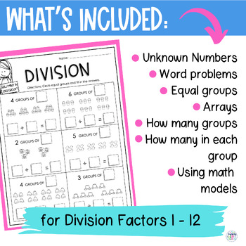 Division Worksheets 3rd Grade by Teaching in the Heart of Florida