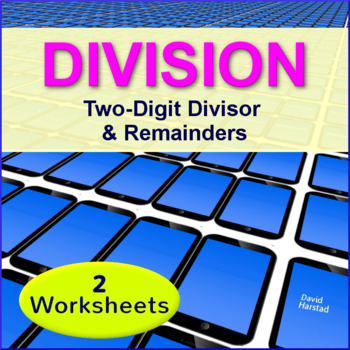 long division worksheets grades 4th 5th 6th by the harstad collection