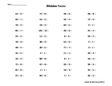 Division Worksheets - self-generating