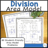 Area Model Division Worksheets Scaffolded and Differentiat