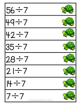 division and multiplication fact practice game bundle by magnifying math