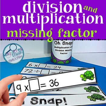 Preview of Division and Multiplication Missing Factor Fact Family Practice Game