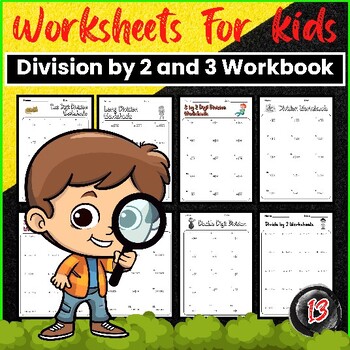Preview of Division by 2 and 3 Worksheets activities