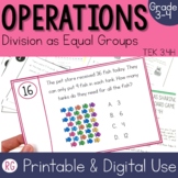 3rd Grade Division Worksheets | Division as Sharing Word Problems