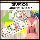 Division de nombres décimaux Dominos