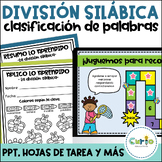 División de sílabas - División silábica - Clasificación po