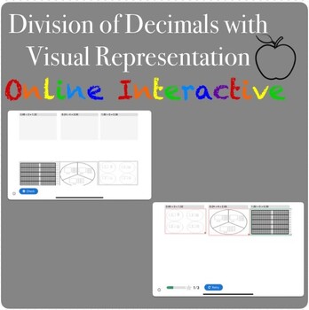 Preview of Division of Decimals with Visual Representation Interactive