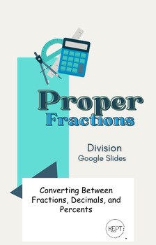 Preview of Division of Proper Fractions Slides