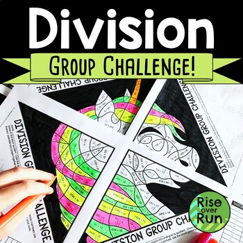 Preview of Division of Whole Numbers Collaborative Math Coloring Activity