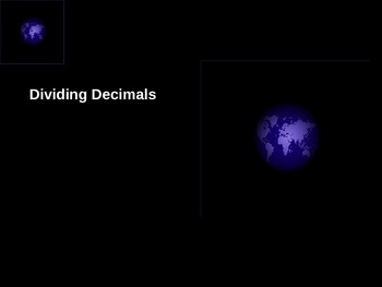 Preview of Division of decimals