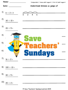 number line division teaching resources teachers pay teachers