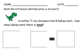Division or Multiplication Word Problems for beginners loo