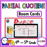 Division using Partial Quotients Boom Cards