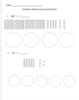 Preview of Division using place value