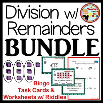 division with remainder worksheets teachers pay teachers
