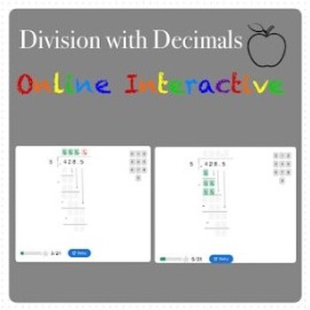 Preview of Division with Decimals Interactive
