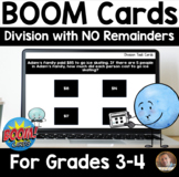 Division with No Remainder BOOM Cards for Grades 3 and 4- 