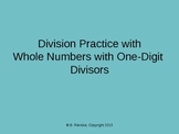 Division with One-Digit Divisor TurningPoint Clicker Presentation