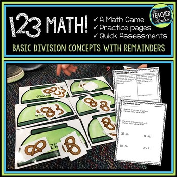 Preview of Division with Remainders Game - Division Activities and Assessments