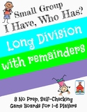 Division with Remainders 'I Have, Who Has?' Small Group Game