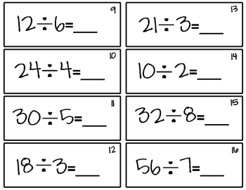 Division with Strip Diagrams Write the Room! by Ashley Ann Activities