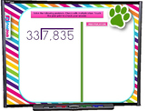 Division with Two Digit Divisors SMART BOARD Game (CSS 5.NBT.B.6)