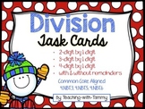 Division with and without remainders {task cards}