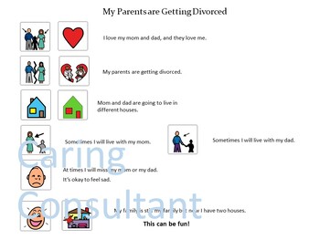 Preview of Divorce Social Story-Visual-Autism Resource