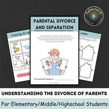 Preview of Divorce and Separation Workbook for Parents and Children