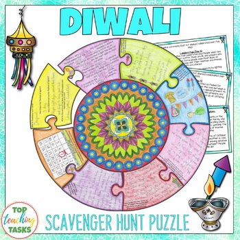 Preview of Diwali Activities | Reading Comprehension and Social Studies
