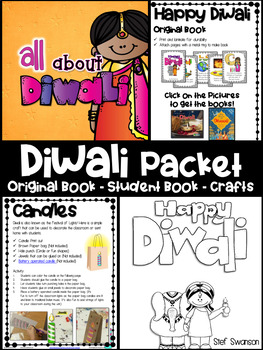Preview of Diwali Activities and Diwali Crafts Packet
