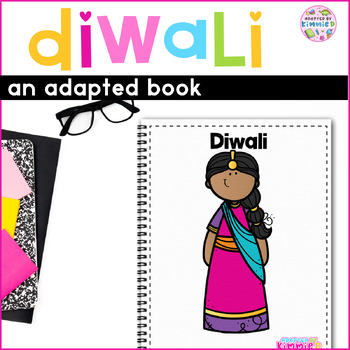 Preview of Diwali Adapted Book for Special Education India Hinduism Adaptive Circle Time