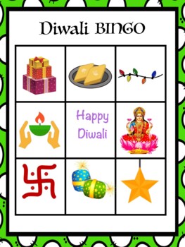 Diwali Bingo by 1SpecialPlace | TPT