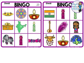 Diwali Bingo Game by Angel's Primary Adventures | TpT