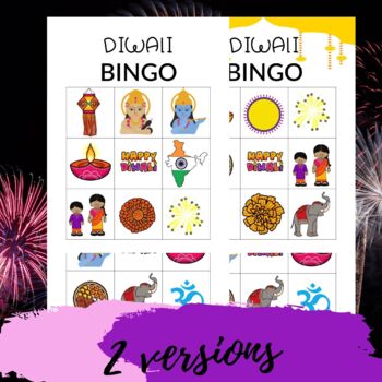 Holidays Around the World Diwali Bingo Memory Game | TpT