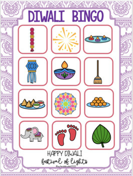 Diwali Bingo and Activities by Language Adventurist | TPT