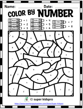 Happy Diwali Color By Number Book for Kids: A Fun Coloring Book for Kids  Ages 4-6 and Up Boys and Girls.