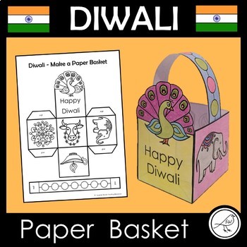 Preview of Diwali Craft Activity – Make a Paper Basket