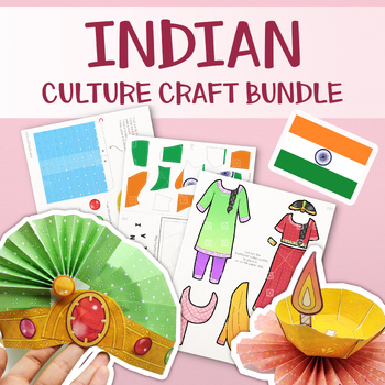 Preview of Diwali Craft Bundle, Indian Culture Activity Set, Holidays Around the World