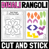 Diwali Craft | Diwali Rangoli Cut and Stick Matching Colla