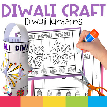 Preview of Diwali Craft - Make a Lantern Templates